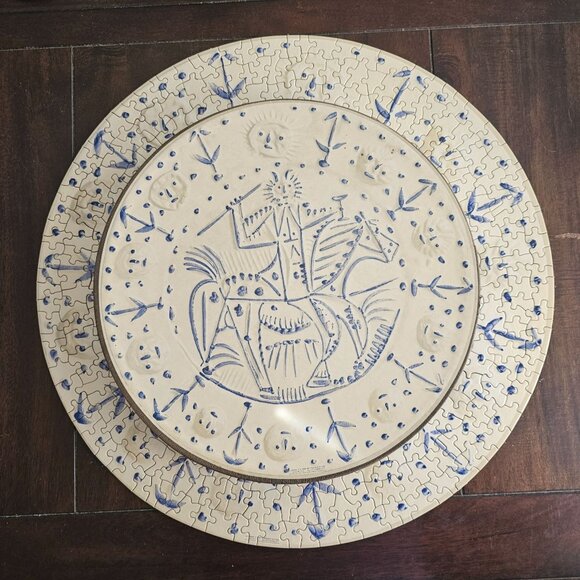 Vintage 1965 Springbok THE CAVALIER Picasso Art Round 100% COMPLETE Puzzle C920 - Picture 4 of 11